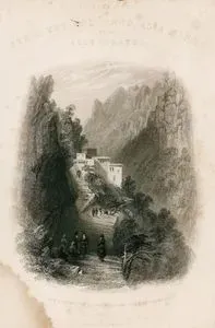 Lübnan'da Kadisha (Qozhaya) Vadisinde St.Antonio Manastırı