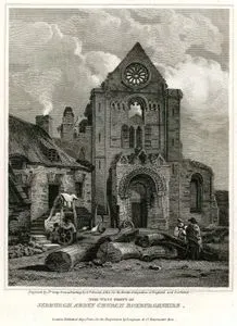 Jedburgh Manastırının Batı Ön Tarafı, Roxburghshire
