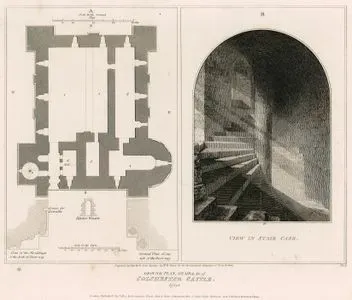 Colchester Kalesinin Planı Ve Merdivenleri, Essex