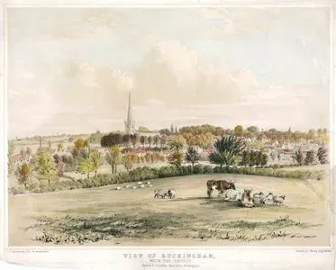 Kilisesi İle Birlikte Buckingham Şehrinin Manzarası