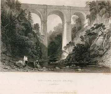 Cartland Köprüsü. Lanarkshire