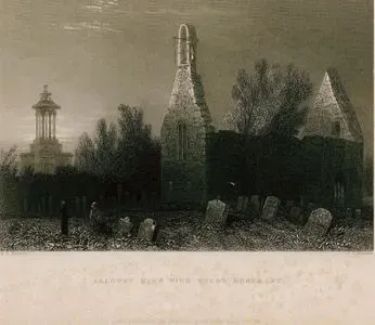 Alloway Kirk Kilise Harabesi Ve Şair Robert Burns Anıtı