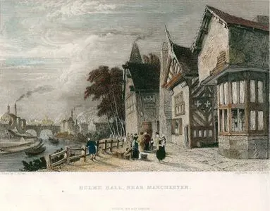 Manchester Yakınlarında Hulme Hall Evleri