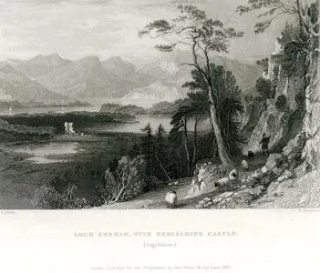 Creran Gölü Ve Barcaldine Kalesi , Argyllshire