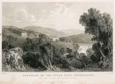 Dart Nehri Üzerinde John Bastard'ın Evi Sharpham Malikhanesi, Devonshire