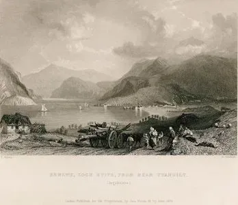 Tyanuilt Köyünden Bonawe Köyü Ve Etive Gölü, Argyleshire