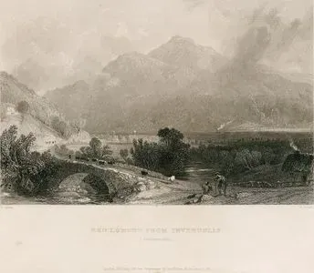 İnveruglas'da Ben Lomond Dağı Ve Lomond Gölü, Dunbartonshire