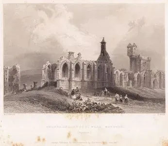 Maybole Kasabası Yakınlarındaki Saint Mary (Corsregal) Manastırı, Ayrshire