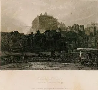 Frer Rahiplerinin Kilisesinden Edinburgh Kalesi