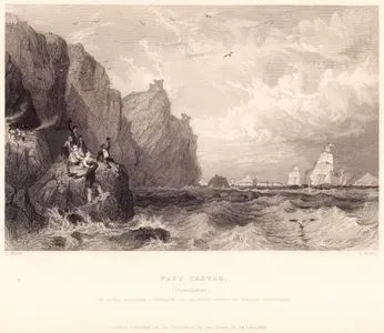 Fast Kalesi, Berwickshire İle İngiliz Kraliyet Donanmasının İngiliz Kralı IV. George Edinburgh'a Götürmesi