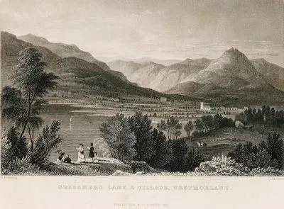 Grasmere Gölü Ve Köyü, Westmorland