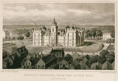 Hill Kalesinden George Heriot Hastanesi, Edinburgh