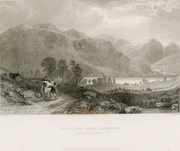Glen Croe Vadisinden Uzun Göl, Argyleshire, İskoç Yaylaları