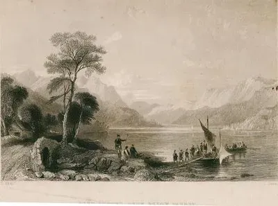Tarbet Kasabasından Lomond Gölü, Dumbartonshire
