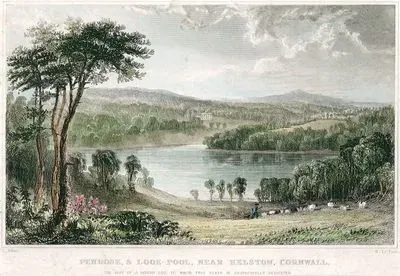 John Rogers'n Evi Penrose Malikhanesi Ve Leo Gölü, Cornwall