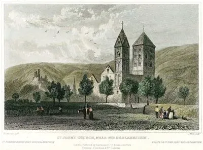 Nieder Lahnstein Yakınlarındaki St.John Kilisesi