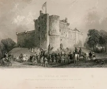Doune Kalesi ve Falkirk Savaşından Sonra Prens Charles Stuart'ın Esir İngiliz Askerlerini Kaleye Getirmesi