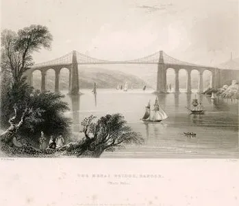 Menai Asma Köprüsü, Bangor, Galler