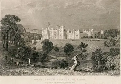 William Russel'in Evi Brancepeth Kalesi, Durham