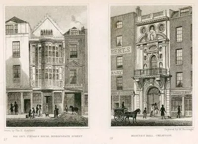 Paul Bindar'in Evi, Bishopgate Caddesi, Pl.27-Mercer Binası, Cheapside, Pl.28