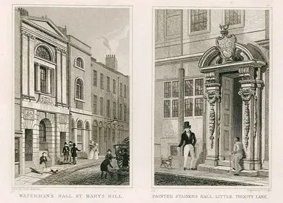 Waterman (Denizciler) Hall Binası, St. Mary's Hill, Pl.87-Painter Stainer (Boyacılar) Hall Binası, Little Trinity Lane, Pl.88
