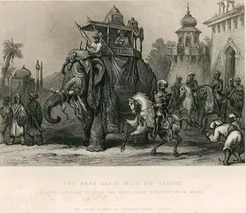 Malwa Bölgesinden Olan İsyancılarla Buluşmak Üzere Nana Saheb'ın Lucknow Şehrinden Ayrılışı