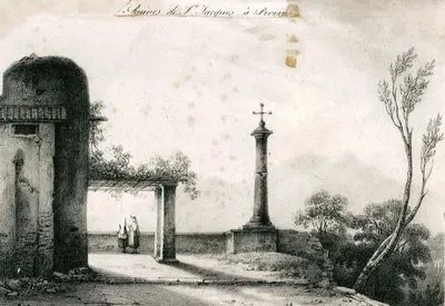 Provins Bölgesindeki St.Jacques Kilisesi Ve Taş Haçı