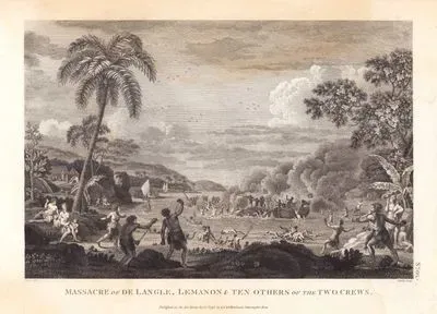 Fransız Kaşif Jean Francois de Galaup Laperouse'nin Gemisinden Fagasa Körfezine Giden Gemi Kaptanı Ve Mürettebatı Samoa Yerlileri Tarafından Öldürülmesi, No.66