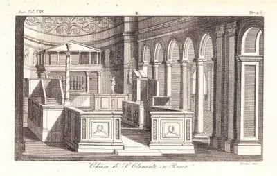 Roma'daki S.Clemente Kilisesinin İçi, Avrupa. Cilt VIII. Resim 26.