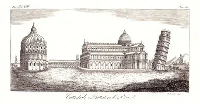 Pisa Kulesi, Katedrali Ve Vaftizhanesi, Avrupa. Cilt VIII. Resim 40.