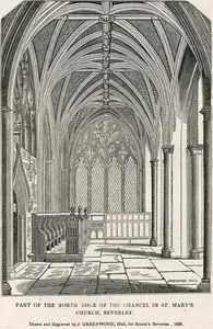 Beverley'deki St.Mary Kilisesinin Kuzey Koridoru