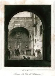 Roma'da Dei Pettinari Sokağı