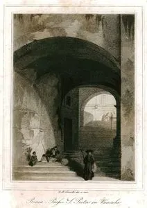 Roma'da San Pietro in Vincoli (Saint Peter in Chains) Kilisesinin Yakınındaki Merdivenler