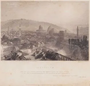 Latin Manastırından Kudüs, Zeytin Dağı, Süleyman Mabedinin Olduğu Yerde Ömer Camii (a) Ve Kutsal Kabir Kilisesi (b)