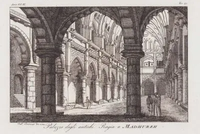 Thirumalai Nayakar Sarayı'nın İçi, Madurai, Hindistan, Asya Cilt III. Resim 42.