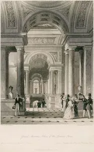 Louvre Sarayının Büyük Merdivenleri