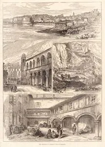 Ragusa (Dubrovnik)- Sponza Sarayı, Ragusa (Dubrovnik)-Cattaro (Kotor)-Sivil Mahkeme Avlusu, Sara (Zadar)