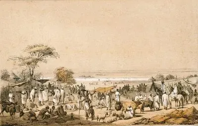 1853 Yılında Sokoto'da Pazar Yeri