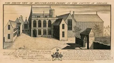 Oxford Bölgesinde Lovel Priory Manastırının Kuzey Görüntüsü