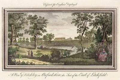 Oxford Bölgesinde Litchfield Kontunun Evi İle Birlikte Ditchley