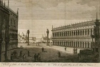 Venedik'te San Marco Meydanından Bir Görüntü
