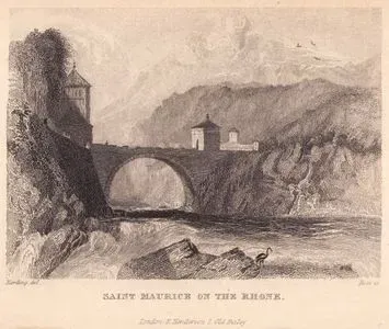 Rhone Nehri Üzerinde Saint Maurice