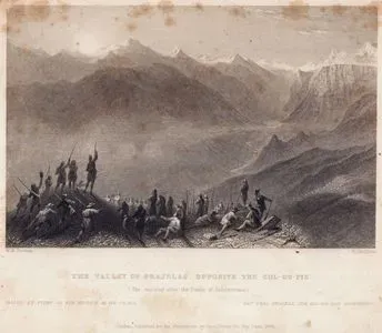 Salabertrann Savaşının Sabahında Pic du Midi Dağının Karşındaki Prajelas Vadisi