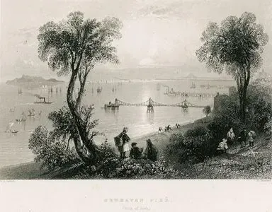 Newhaven Limanı Ve İskelesi İle Forth Nehri'nin Haliç'i Firth of Forth, Edinburgh