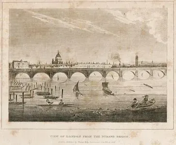 Strand(Waterloo) Köprüsündan Londra Manzarası