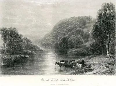 Totnes Yakınlarında Dart Nehri