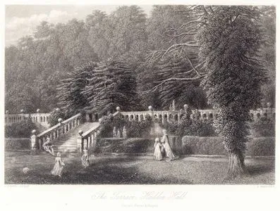 Haddon Hall'daki Bahçe Terası