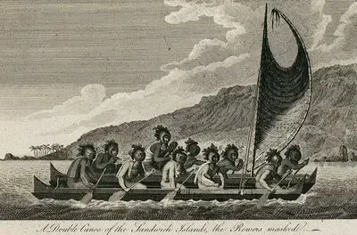 Hawaii Adalarının İkili Kayığı ve Maskeli Gezginler