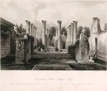 Pompeii'de Bir Ev Kalıntısı, İtalya
