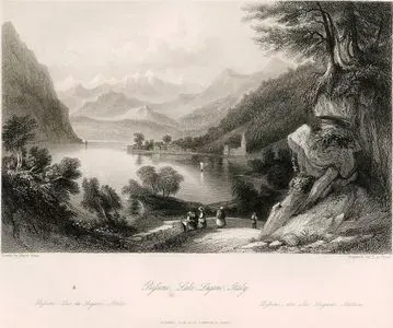 Bissone, Lugano Gölü, İtalya